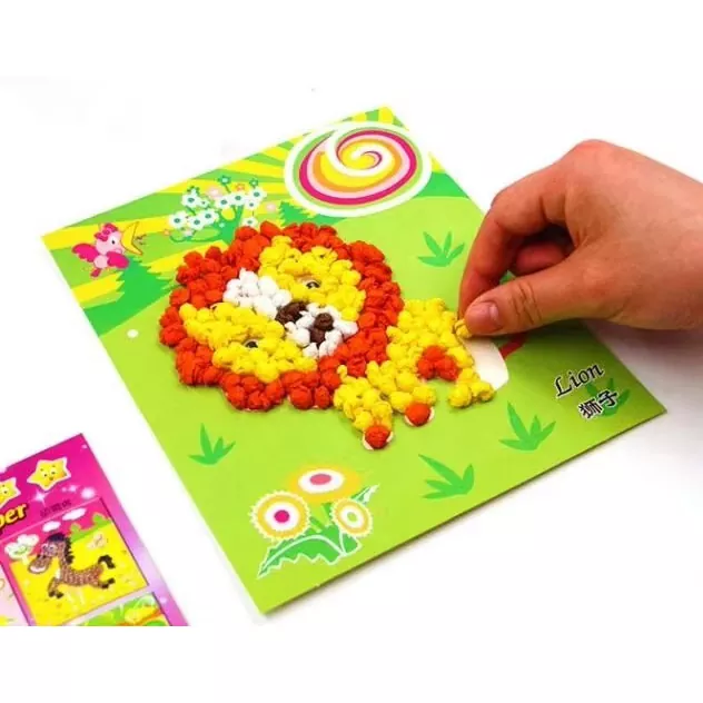 Mainan Seni Flock DIY