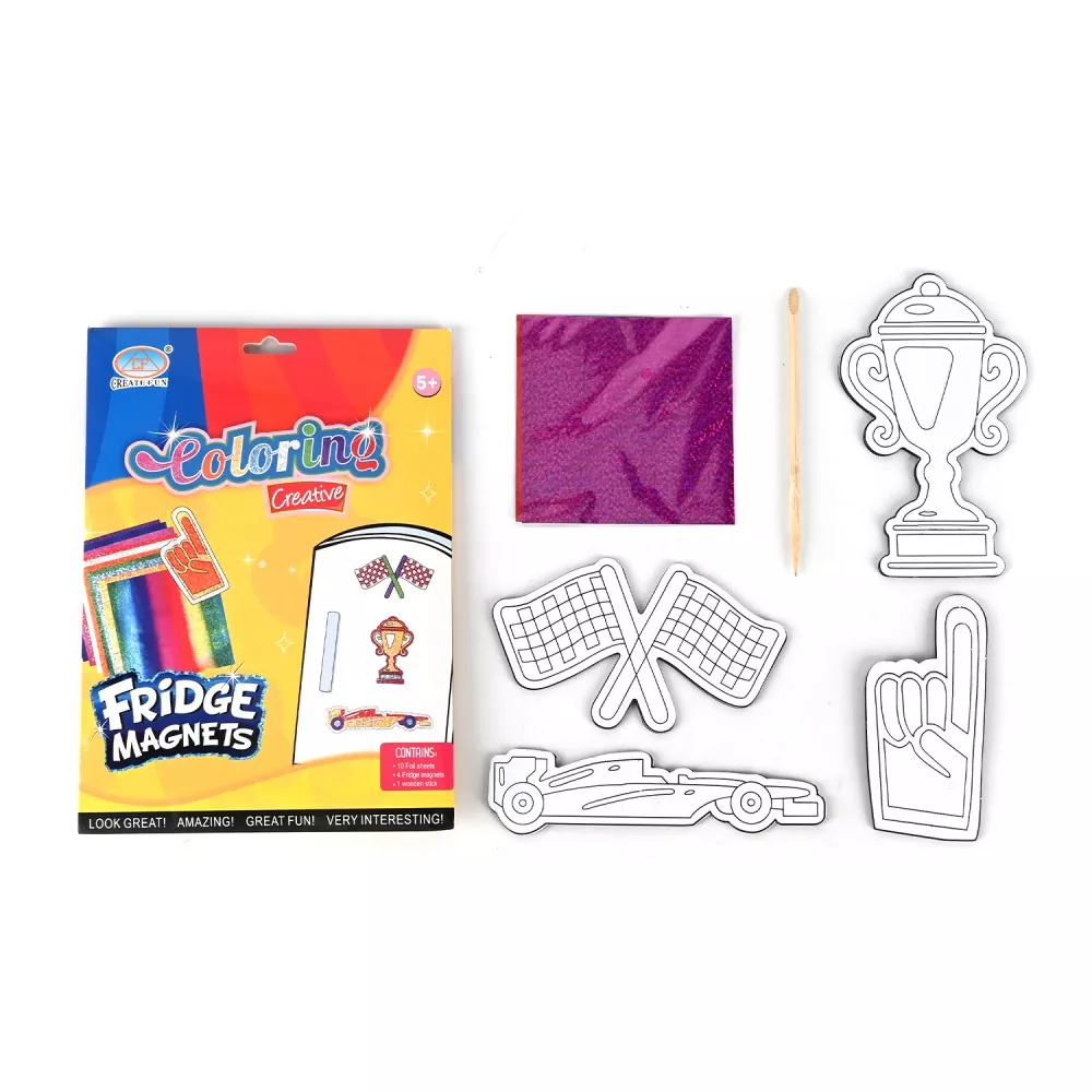 Mainan Magnet Peti Sejuk Foil Art