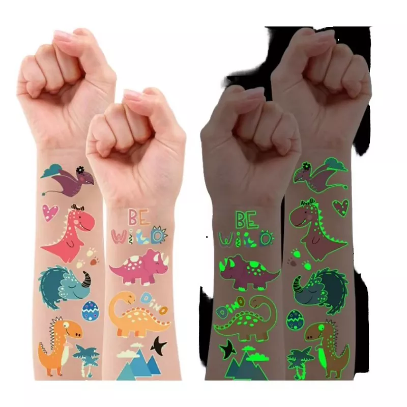 Pelekat Tatu Glow-in-the-Dark