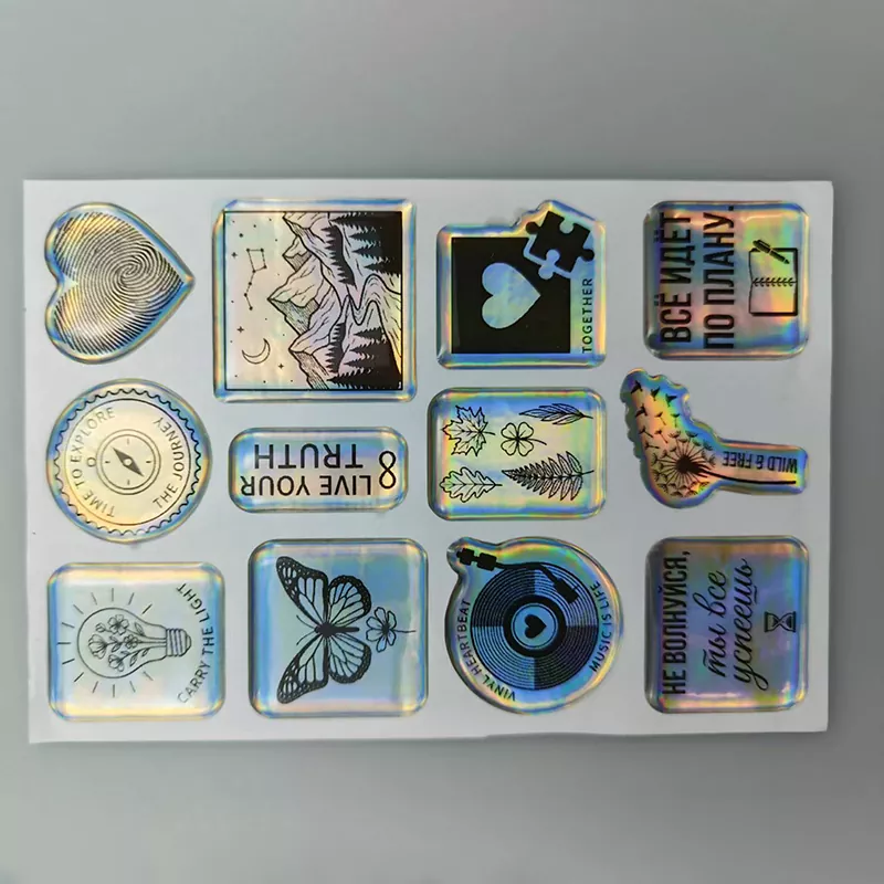 Pelekat Kubah Holografik